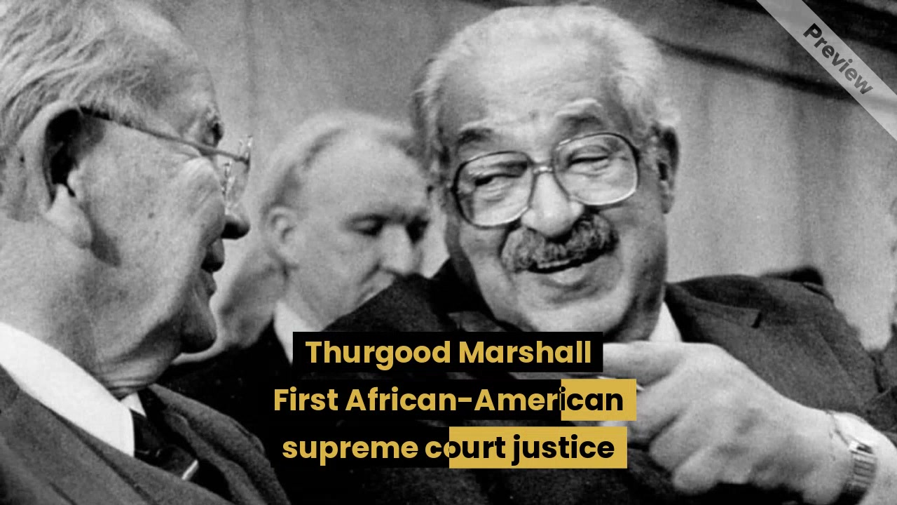 Black History Month | Thurgood Marshall Video Template